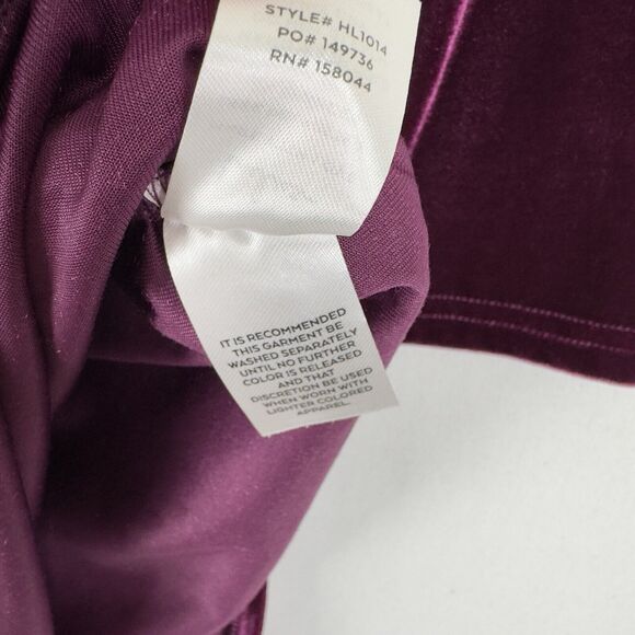 Lulus Dress Womens Large Purple Velvet Ruched Bodycon Fitted Holiday Event Party - Picture 13 of 16